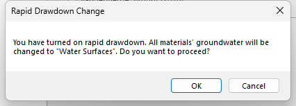 Rapid Drawdown Change Dialog'