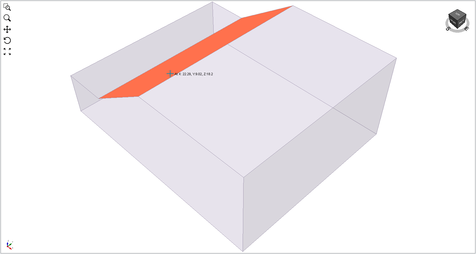 Slope Face of Model