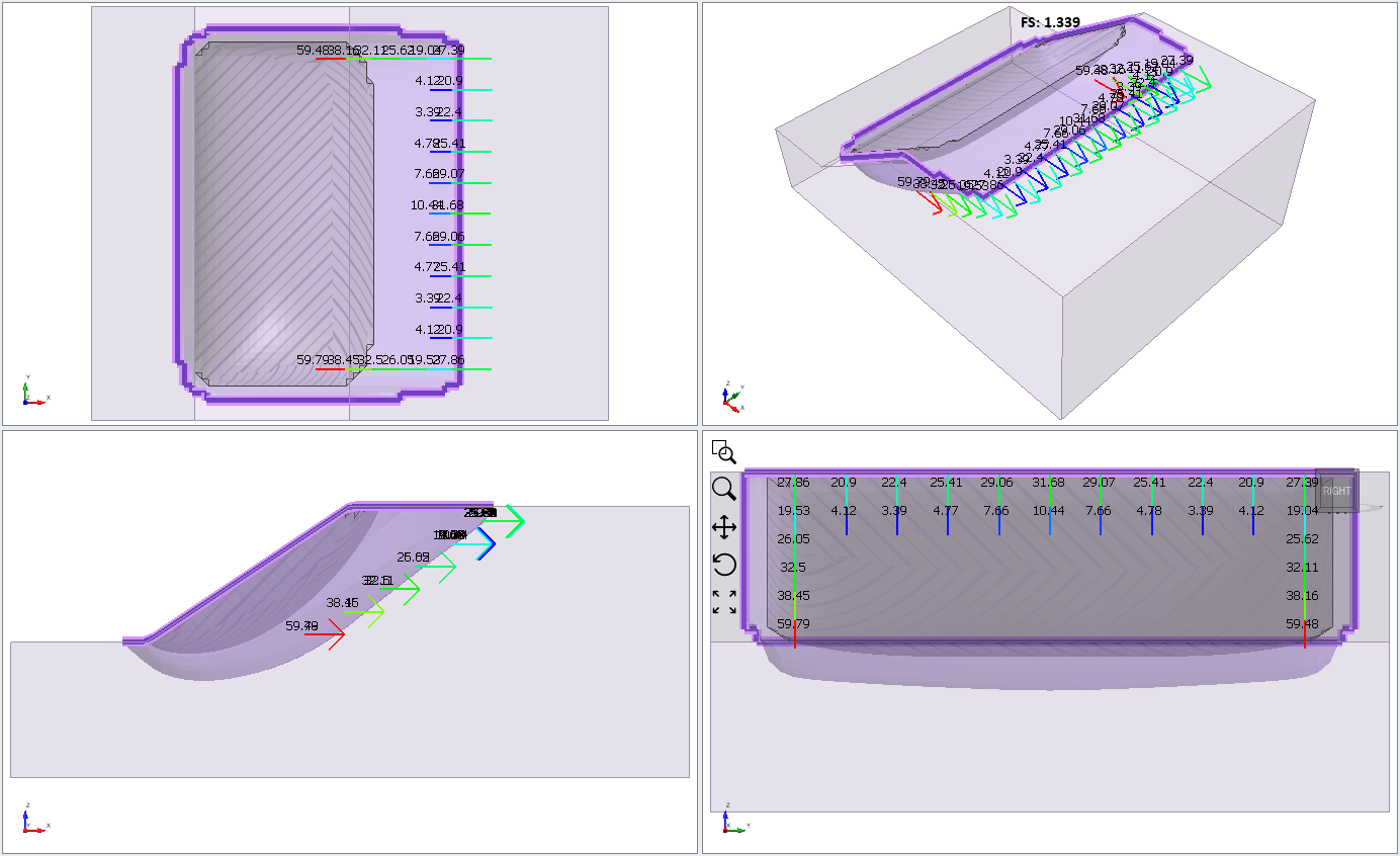 Geometry of Slip Surfaces Model View