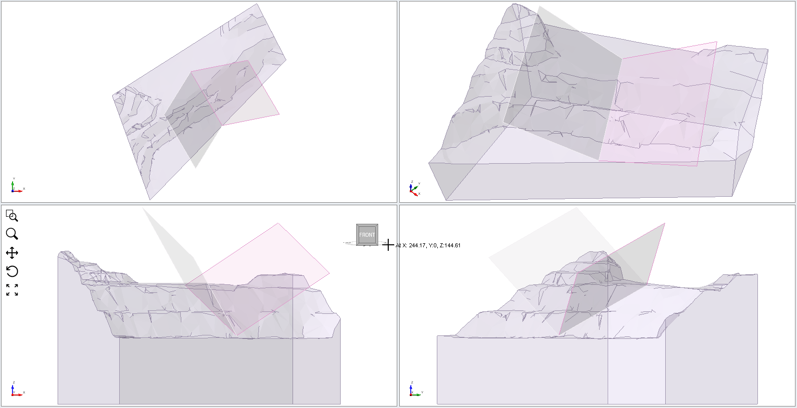 3D Model of Wedge Surface