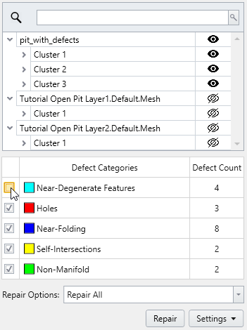 Filtered Results Dialog