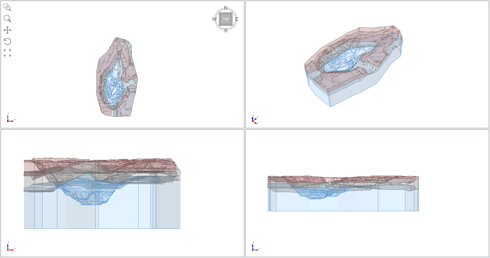 Model View after Assigning Materials