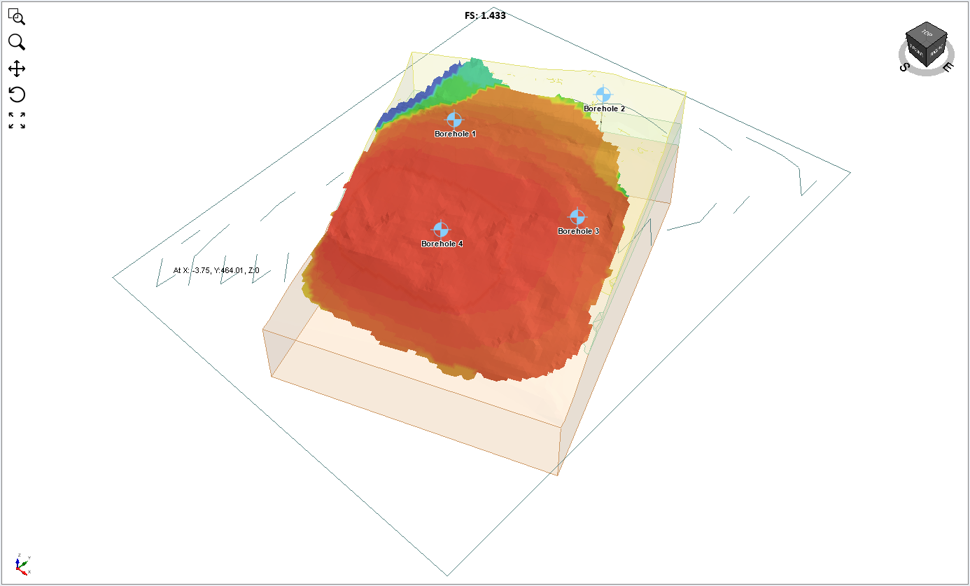 Contour Plot of Slope Model View