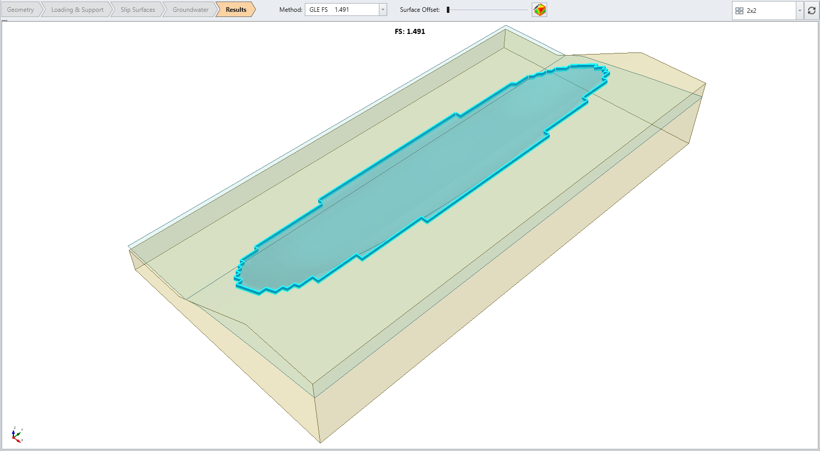 Extruded Model with Steady State Groundwater