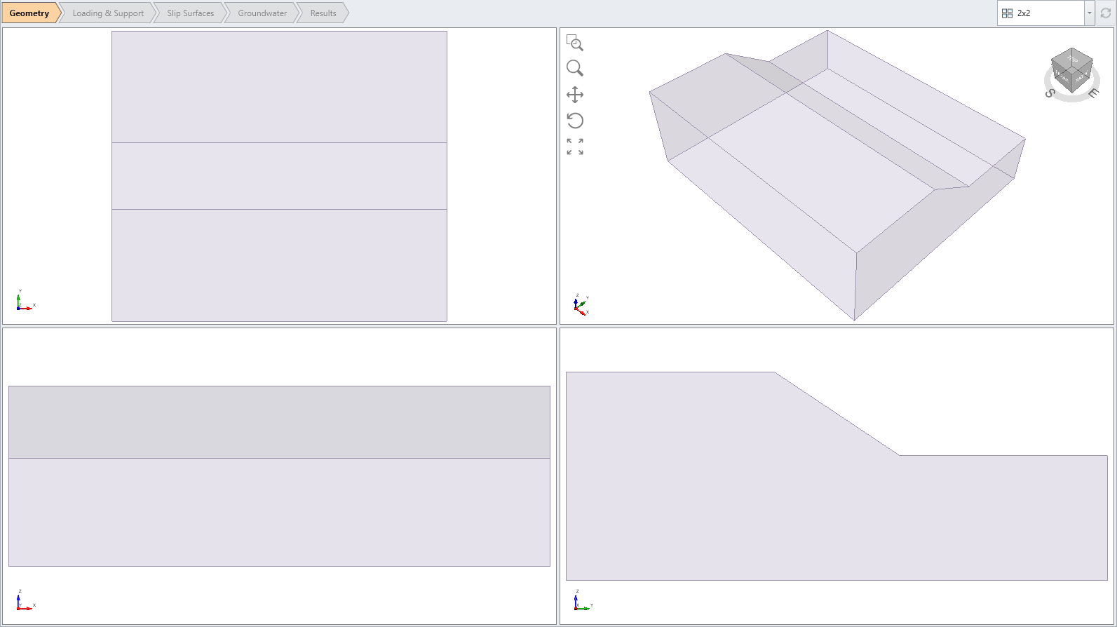 Model with two Planes of Anisotropy at Different Orientations