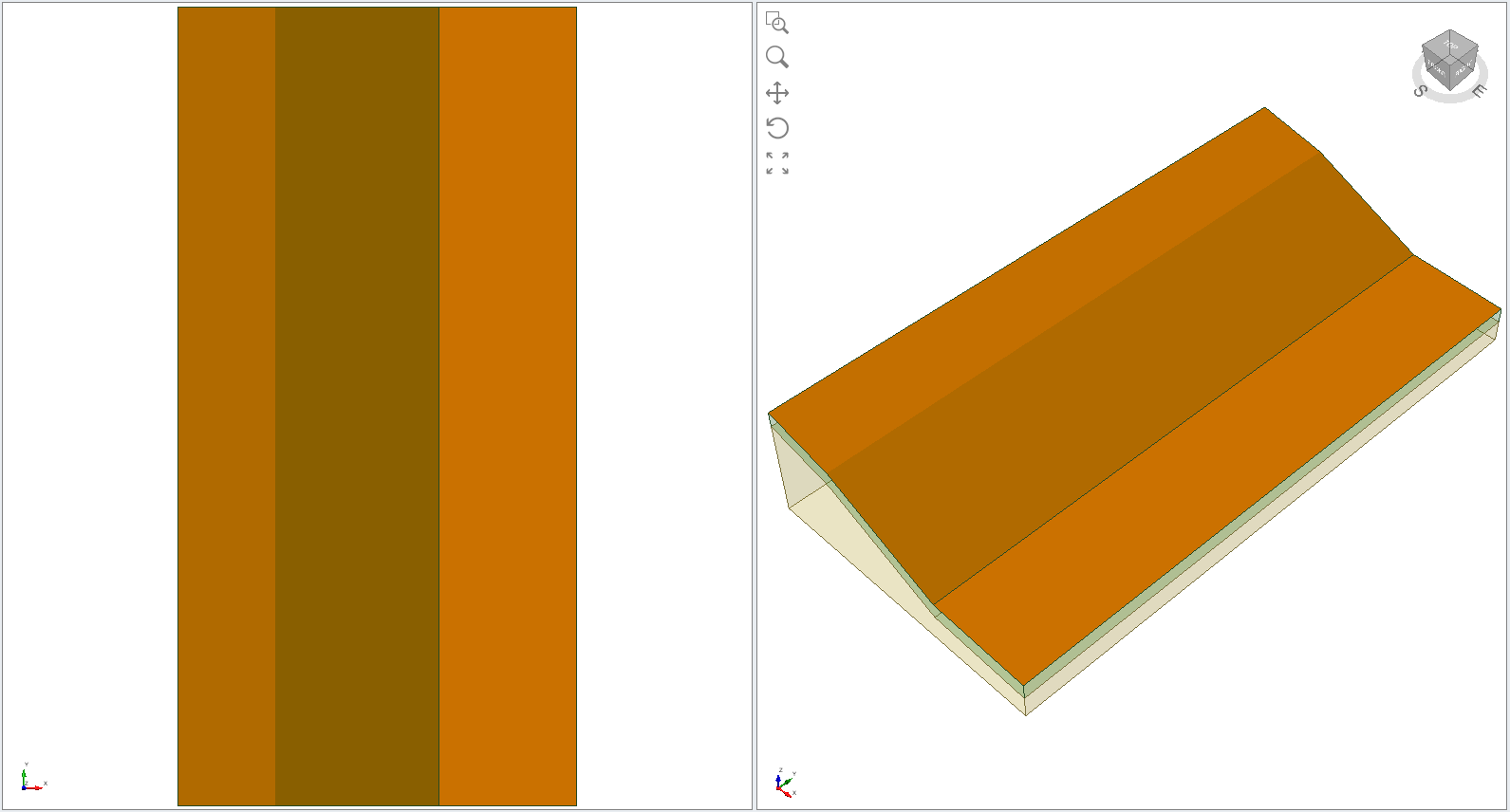 Three Upper Faces of Weak Layer Model View