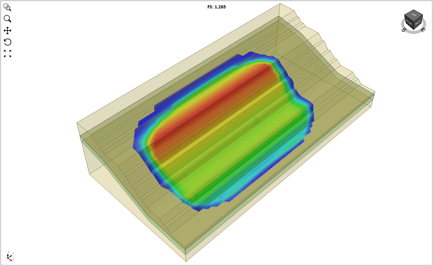 Base Stress Contours Model View