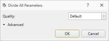 Divide All Parameters Dialog