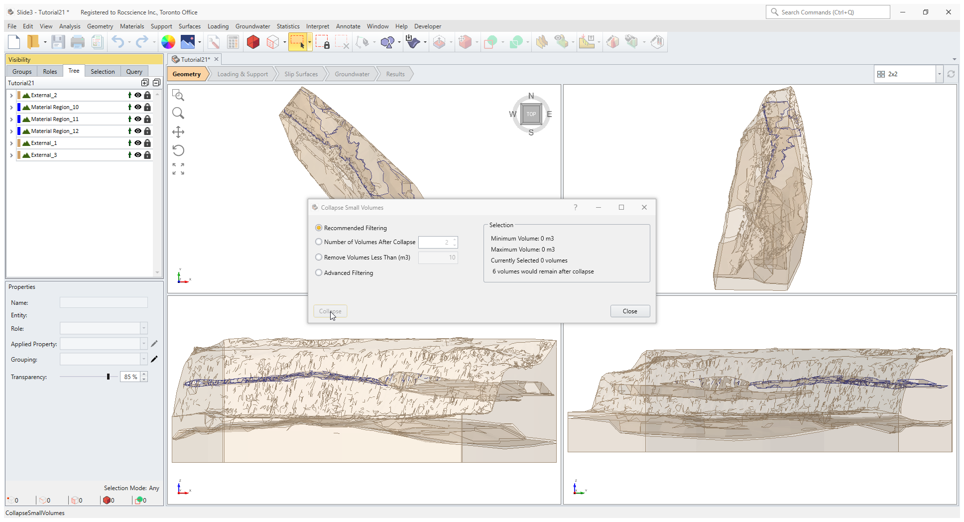 Selected External Layers Model View