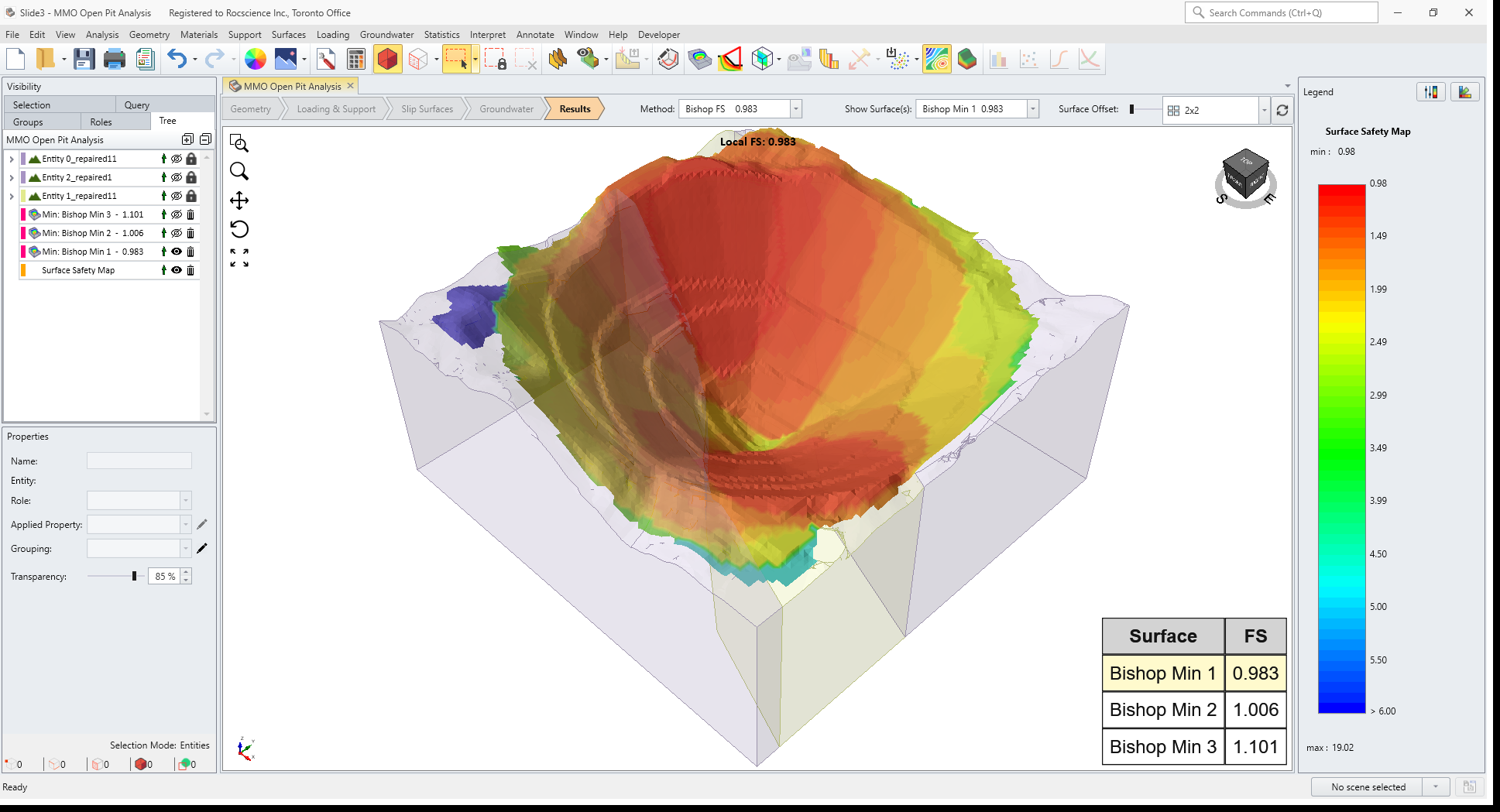 Multiple Option Safety Map Model View