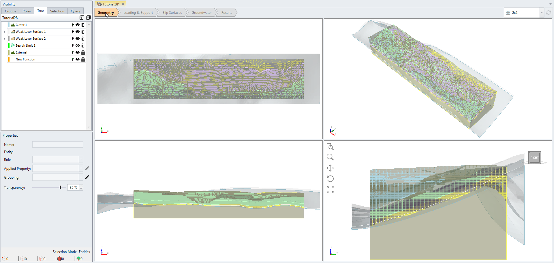 Imported Block Model Tiled View