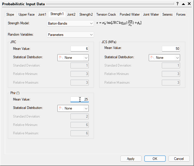 Barton Bandis Probabilistic Input Data