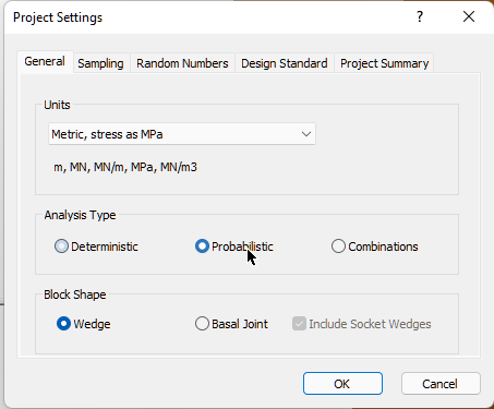 Project Settings Dialog