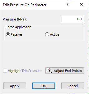 Edit Pressure on Perimeter Dialog