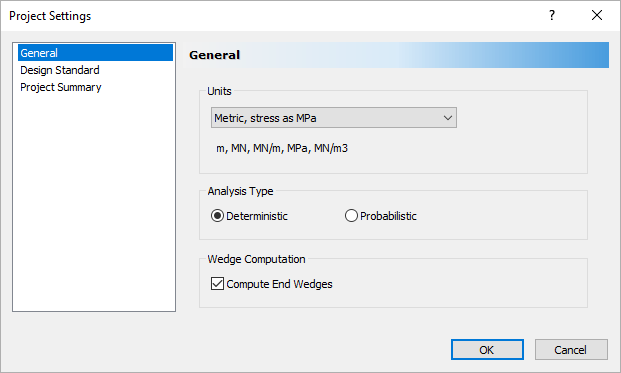 Project Settings Dialog