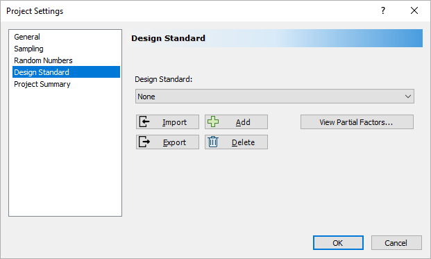 Project Settings Dialog