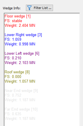 Wedge Info View