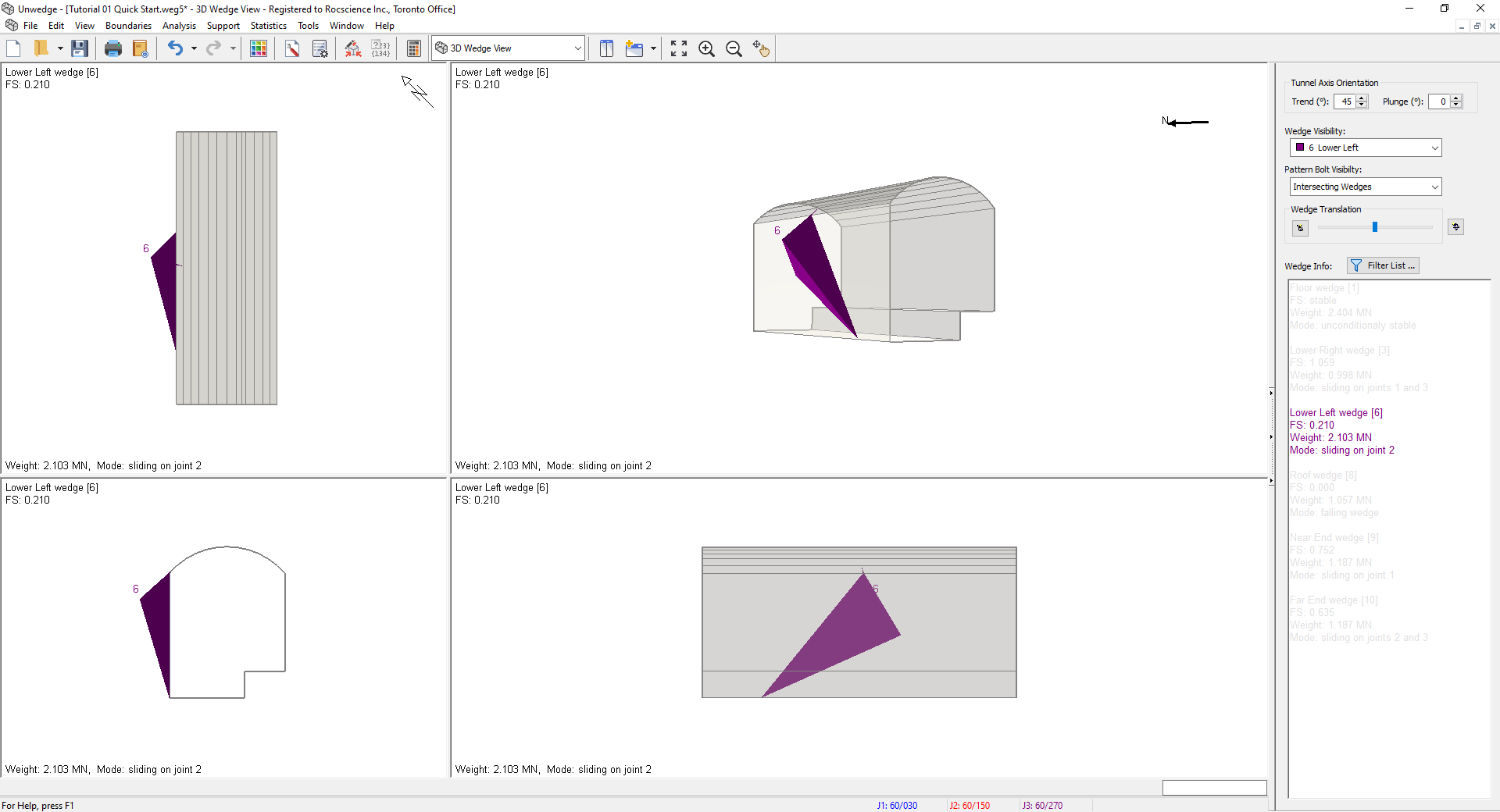 3D Wedge View Model