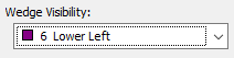 Wedge Visibility Dropdown List