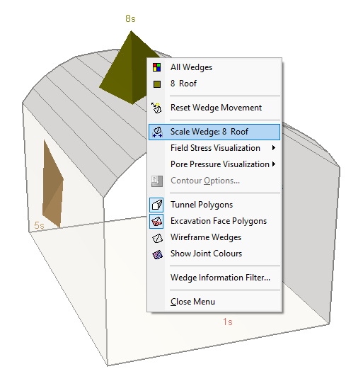 3D View of Model Right Click Options