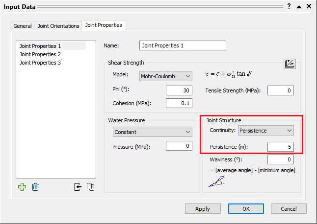 Input Data Dialog