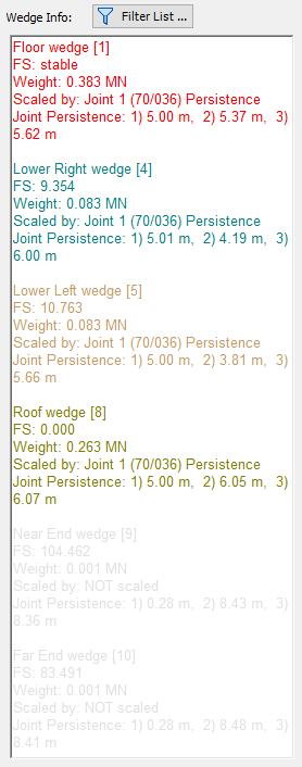 Wedge Info View