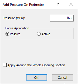 Add Pressure on Perimeter Dialog
