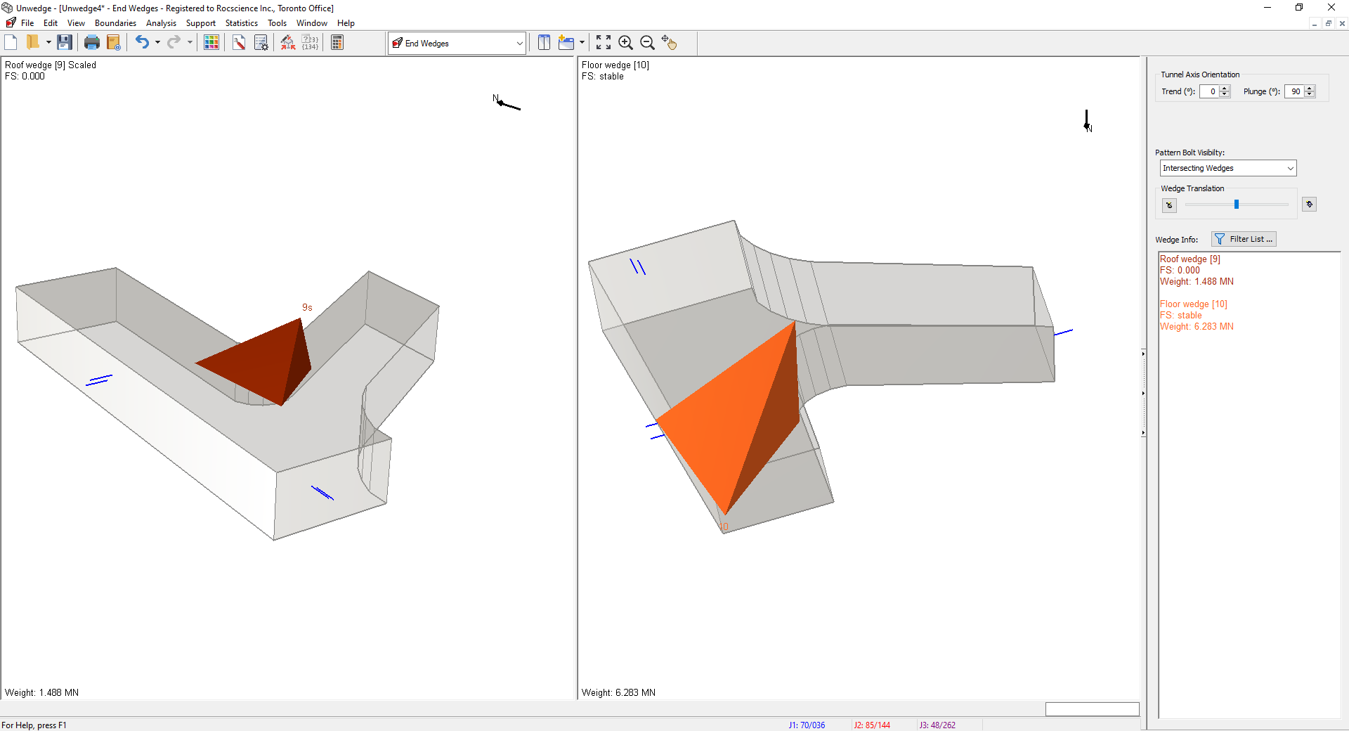 End Wedges Model View