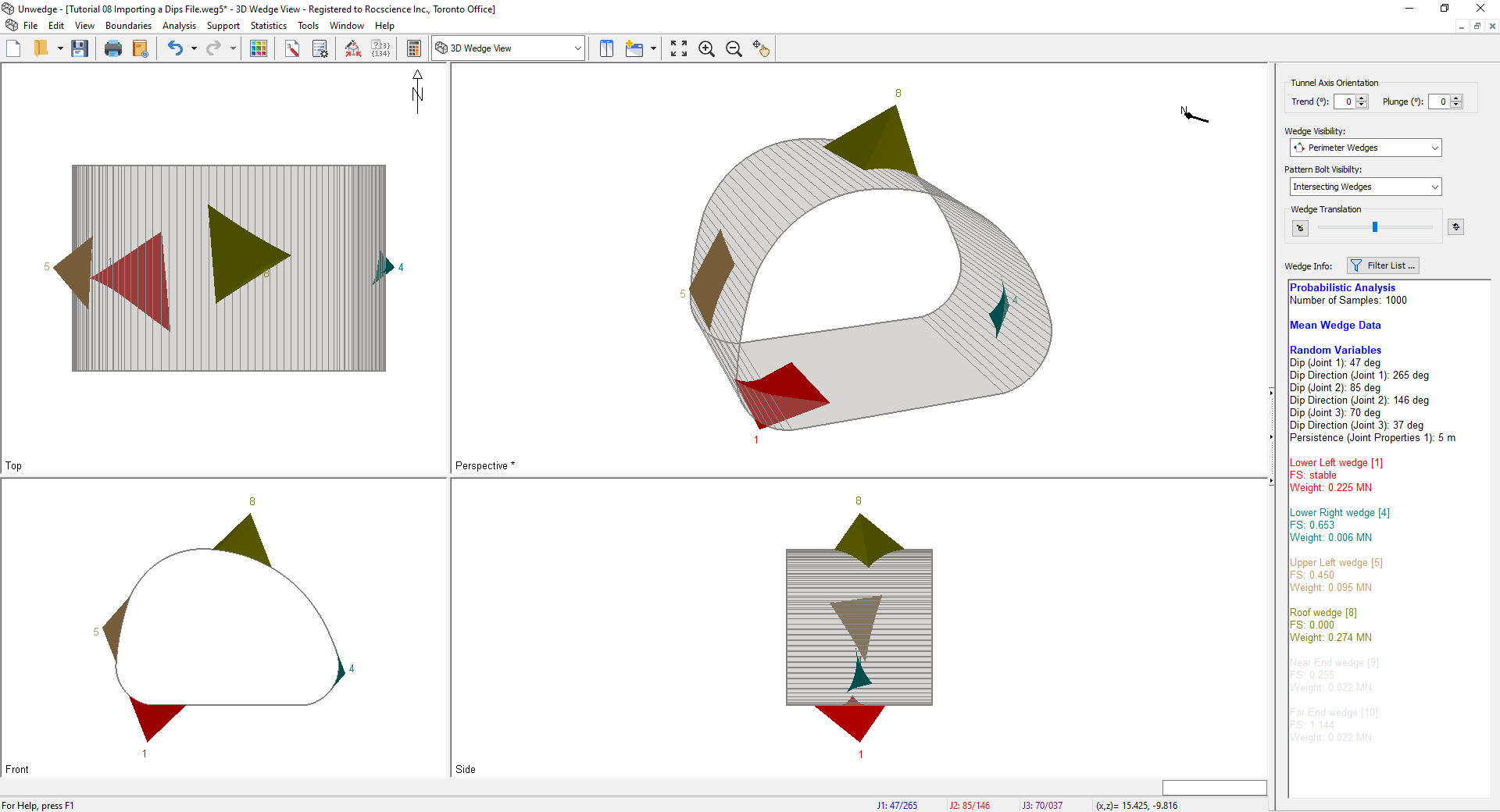 3D Wedge Model View