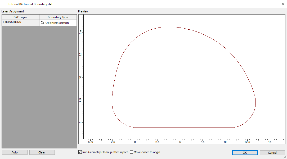 Tutorial 04 Tunnel Boundary Import Screen