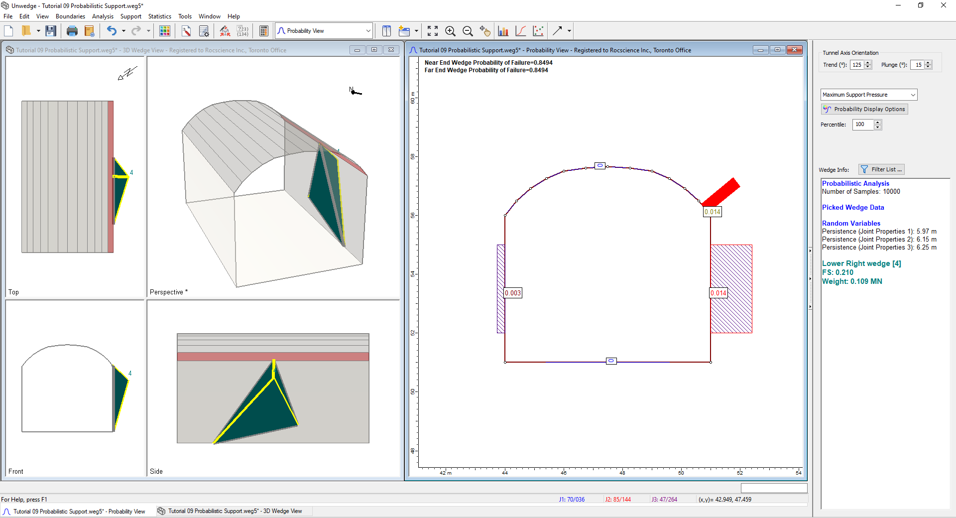 3D Wedge Model View