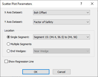 Scatter Plot Parameters Dialog