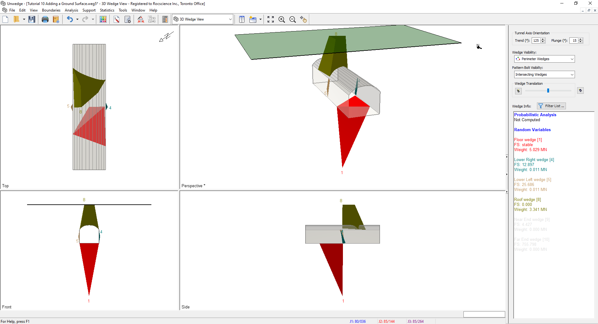 3D Wedge Model View