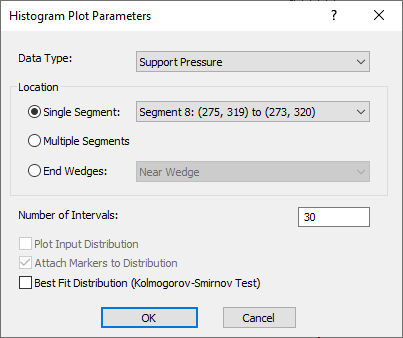 Histogram Plot Parameters Dialog