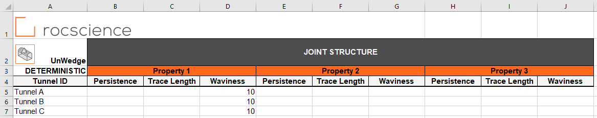 Joint Structure Excel Worksheet