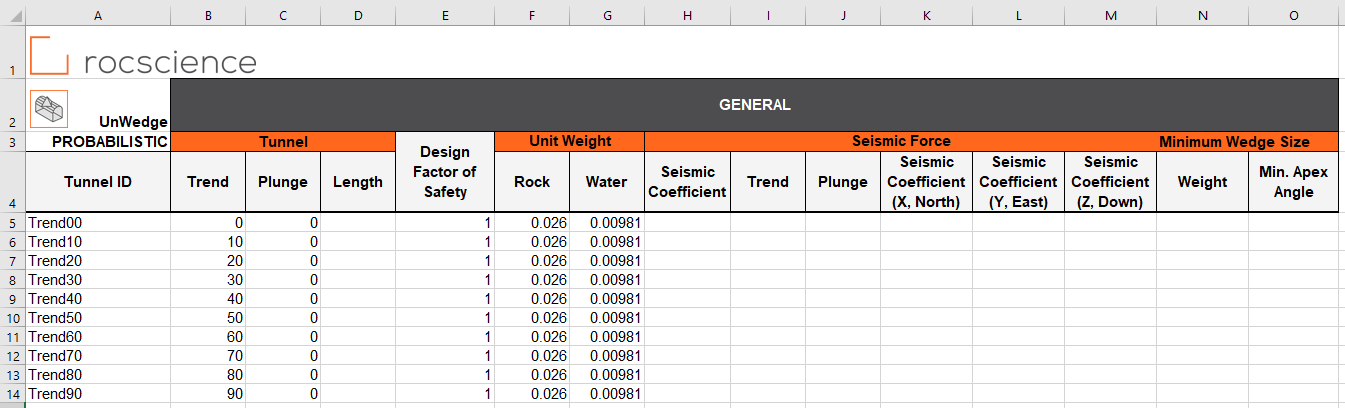 General Excel Worksheet