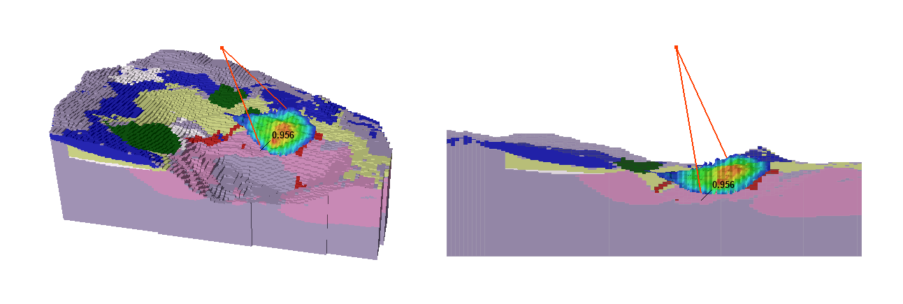 Figure 1: Slide3 Analysis of a Block Model for an Open Pit