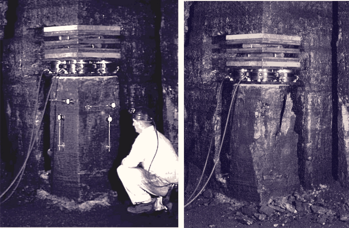 Figure 8 Image of Uniaxial Compressive Strength Test