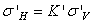 horizontal stress is calculated from the effective vertical stress