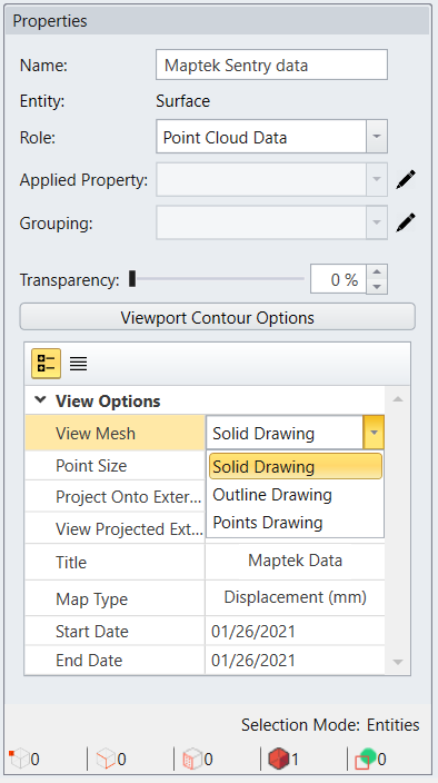 Properties Pane