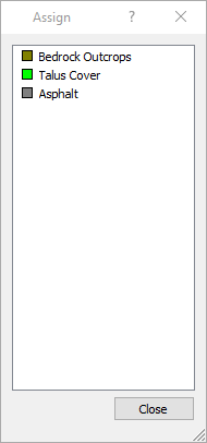 Assign dialog