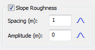 Slope Roughness section of Slope Material Library