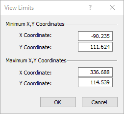 View Limits dialog 