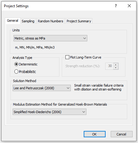 Project Settings Dialog