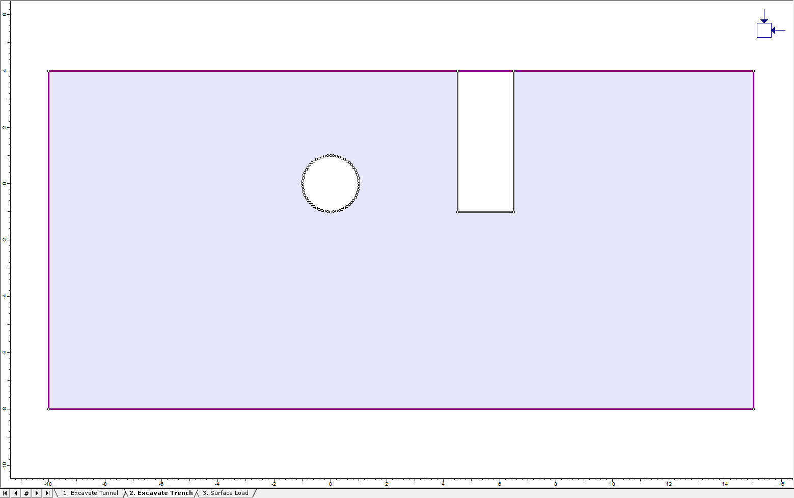 Image of model with excavations