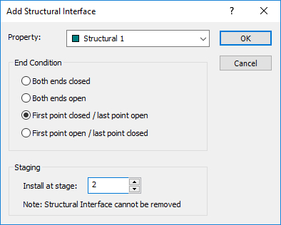 Add Structural Interface dialog box
