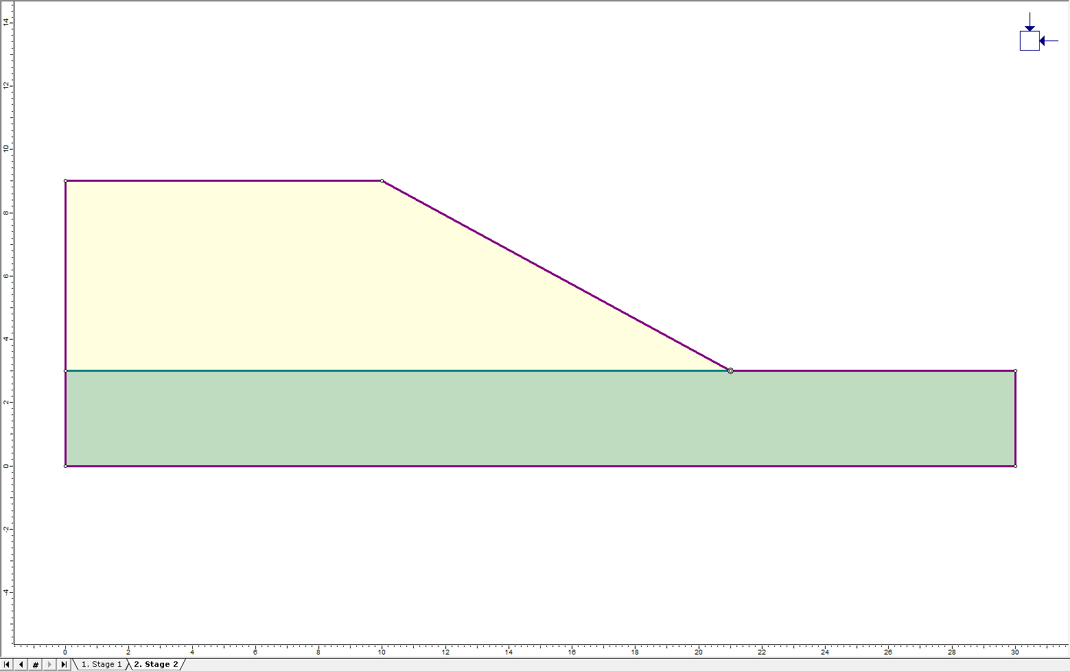 Image of model with green sturctural interface. 