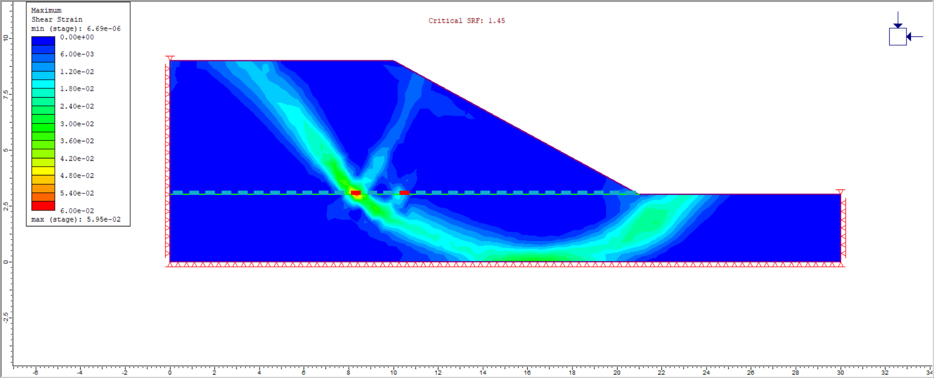 Image of unstable sliding slope
