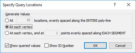Specify Query Locations dialog box