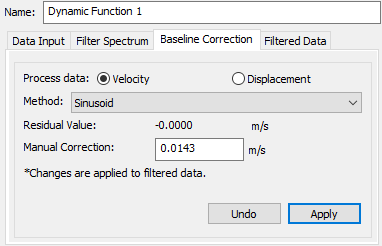 Dynamic Function 1 dialog